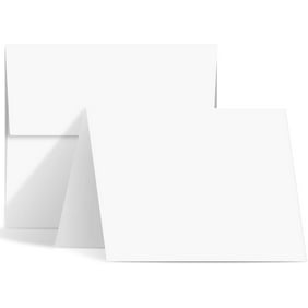 A2 Size Includes 40 Cards /& 40 Envelopes Rounded Edge Flat Cards Blank White 4 1//4 x 5 1//2
